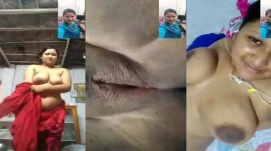 মোটা জিএফ স্তন এবং যোনি দেখাচ্ছে