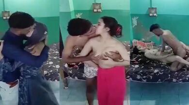 বাংলাদেশি হিজাব মেয়ের সুন্দর স্তন চুষে গুদ চুদছে প্রেমিক