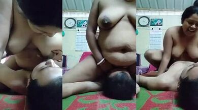 অল্প সময়ের জন্য ফোরপ্লে করার পর স্বামীর ডিকে চড়ছে বাংলা বৌদি