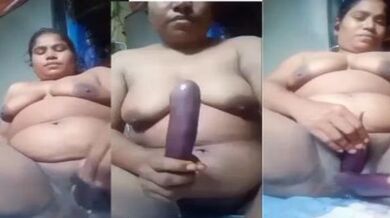 ২টি বেগুনের সাথে বস্টি বাঙালি বৌদির বাংলা সেক্স