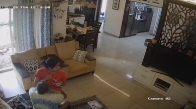 সিসি-টিভিতে ধরা পড়ল চাচার তরুণী মেয়ের স্তন চুষতে থাকা