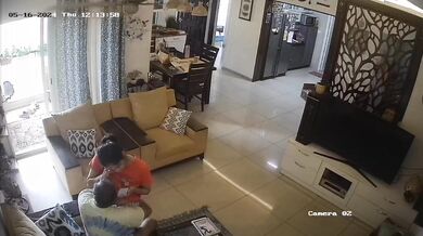 সিসি-টিভিতে ধরা পড়ল চাচার তরুণী মেয়ের স্তন চুষতে থাকা