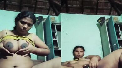 গ্রামের বড় স্তন ভাবী মুখের ক্রিম বোতল দিয়ে যোনিতে চোদাচ্ছে