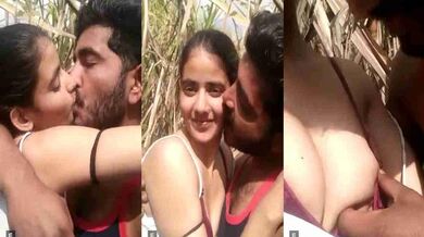 দেশি গ্রামের মেয়ে প্রেমিকার সাথে ঘাসের মাঠে নগ্ন রোমান্স উপভোগ করছে