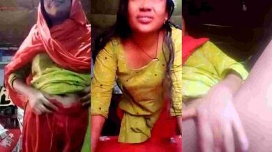 বাংলা গ্রামের ভাবী প্রেমিককে ভিডিও কলে নগ্ন শরীর দেখাচ্ছে